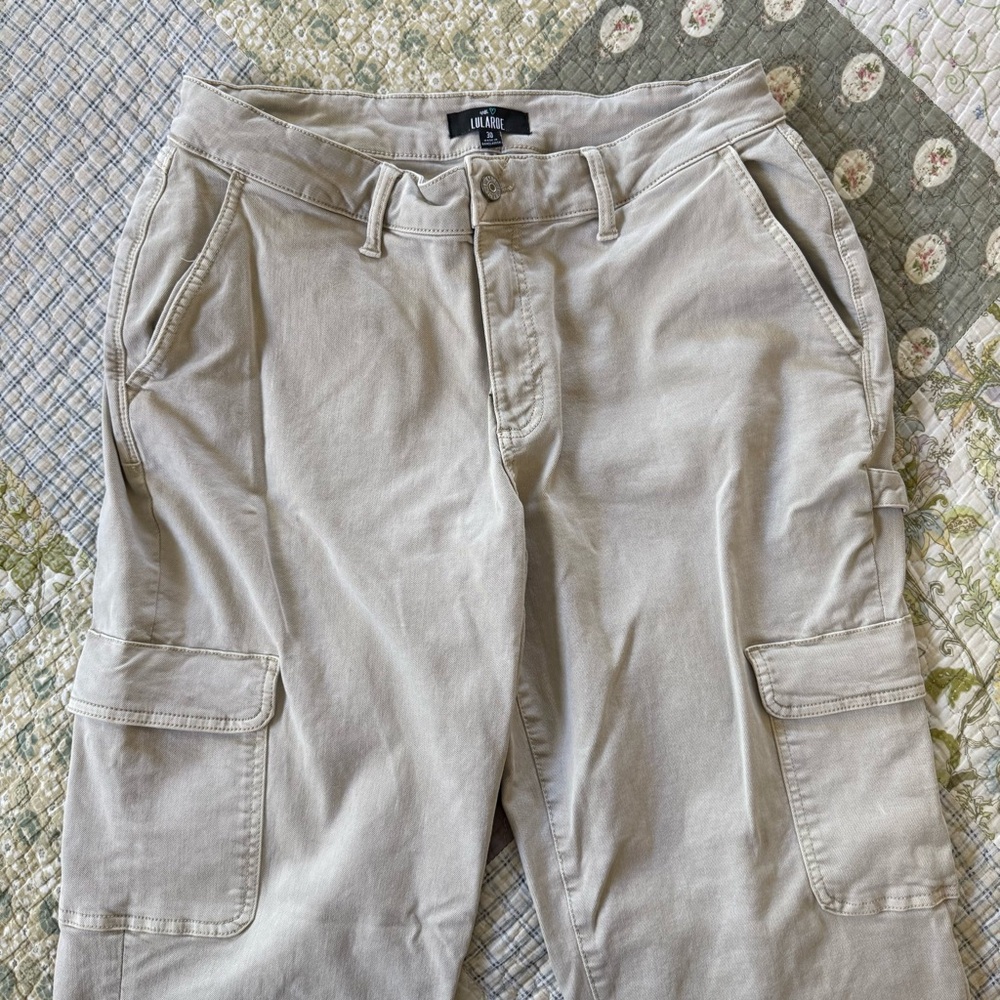 LuLaRoe Tan Cargo Jeans